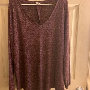 Purple long sleeve top